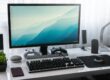 Clean computer desk setup for a fast, well maintained laptop or PC